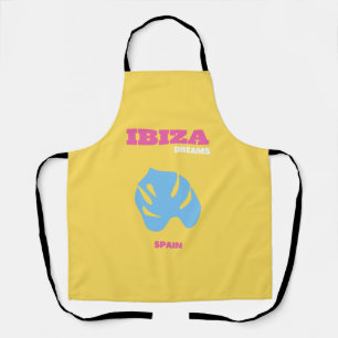 Ibiza, Spain, Travel Art, Yellow Apron