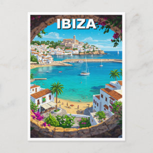 Ibiza Spain Travel Postcard
