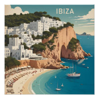 Ibiza, Spain Travel Poster
