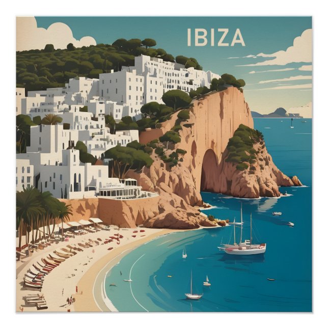 Ibiza, Spain Travel Poster (Front)