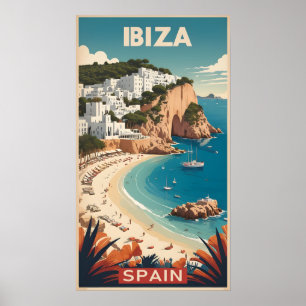 Ibiza, Spain Travel Poster