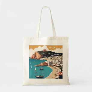 Ibiza, Spain Travel Poster Tote Bag