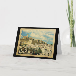 Ibiza Spain Vintage Travel Card