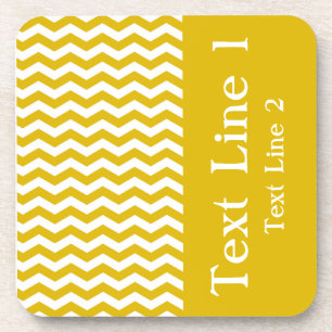 Ibiza Sunset Wave Chevron customisable Coaster
