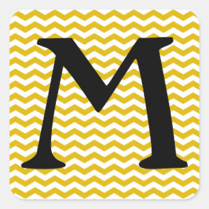 Ibiza Sunset Wave Chevron Square Sticker
