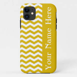 Ibiza Sunset Wave Chevron with name iPhone 11 Case