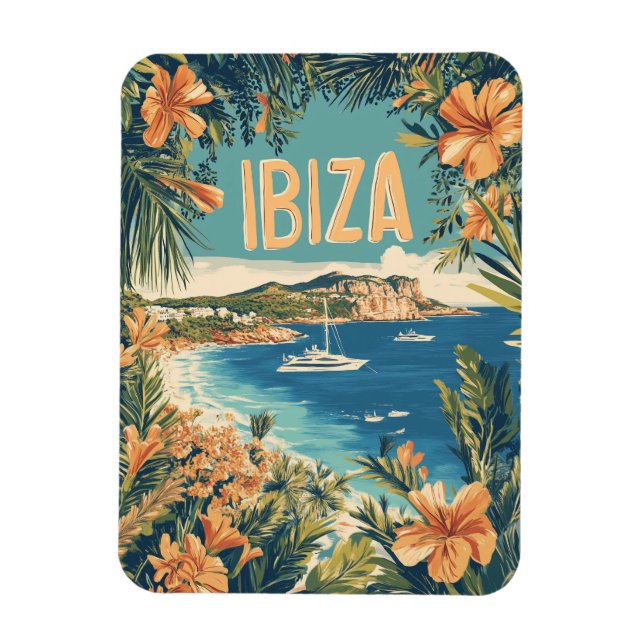 Ibiza Vintage Magnet (Vertical)