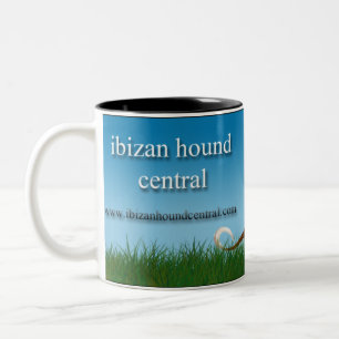 Ibizan Hound Central Two-Tone Coffee Mug