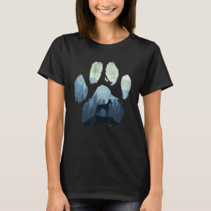 Ibizan Hound Dog Paw Mum Dad Mountains T-Shirt