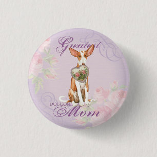 Ibizan Hound Heart Mum 3 Cm Round Badge