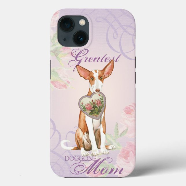 Ibizan Hound Heart Mum Case-Mate iPhone Case (Back)
