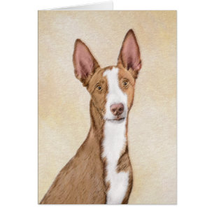Ibizan Hound Painting - Cute Original Dog Art