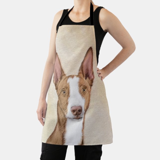 Ibizan Hound Painting - Cute Original Dog Art Apron (Insitu)