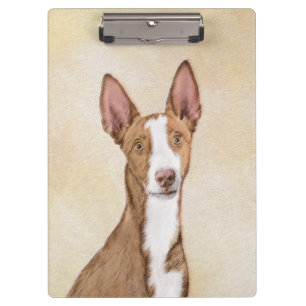 Ibizan Hound Painting - Cute Original Dog Art Clipboard