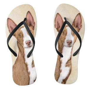 Ibizan Hound Painting - Cute Original Dog Art Thongs