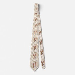Ibizan Hound Painting - Cute Original Dog Art Tie