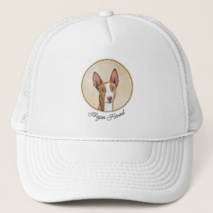 Ibizan Hound Painting - Cute Original Dog Art Trucker Hat