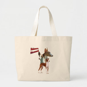 Ibizan Hound Trio 2 Large Tote Bag
