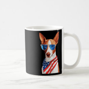 Ibizan Hound With Usa Flag Independence Day 4th Of Coffee Mug