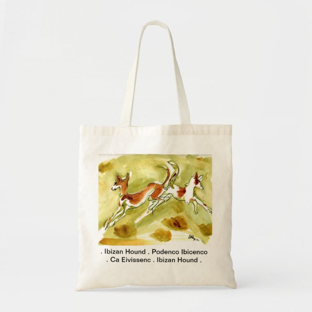Ibizan Podenco Ca Eivissenc Tote Bag "Natural" (Front)