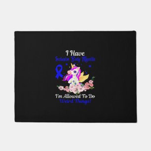 IBM Awareness Funny Unicorn Friend Family Support  Doormat