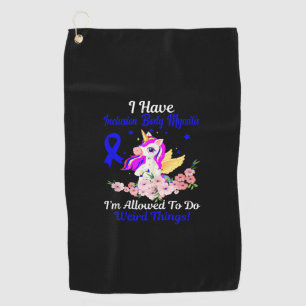 IBM Awareness Funny Unicorn Friend Family Support  Golf Towel