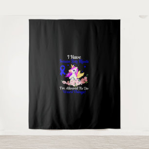 IBM Awareness Funny Unicorn Friend Family Support  Tapestry