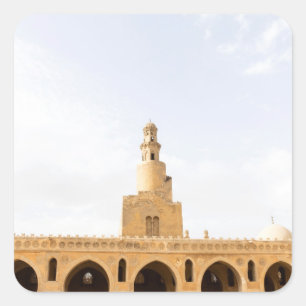ibn tulun mosque in Cairo,Egypt Square Sticker