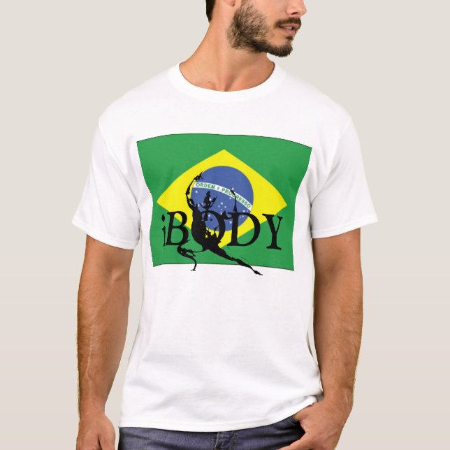 iBODY Brazil Flag Logo T-Shirt (Front)