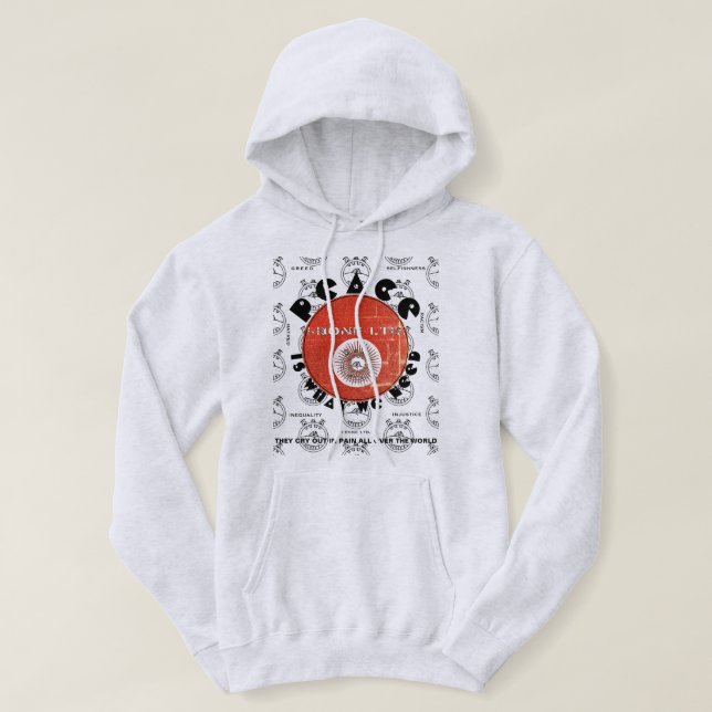 IBONELTD. T-SHIRT PEACE IS WHAT WE NEED r2 Hoodie (Design Front)