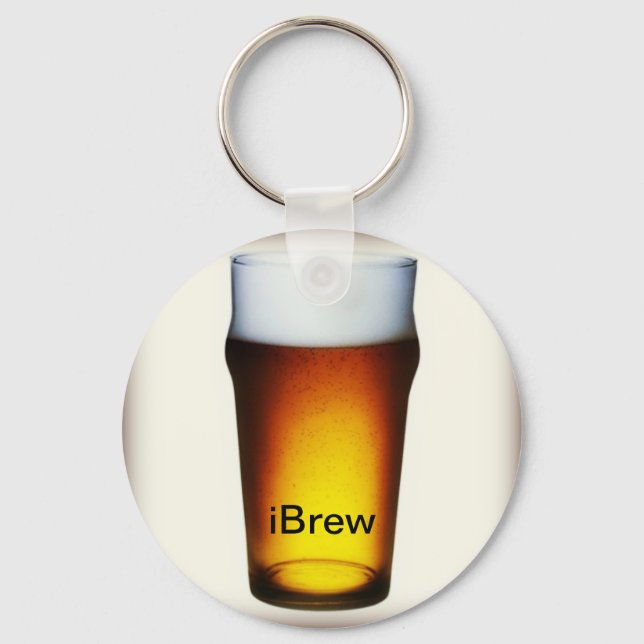 iBrew Ale Glass Key Ring (Front)