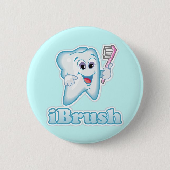 iBrush 6 Cm Round Badge (Front)