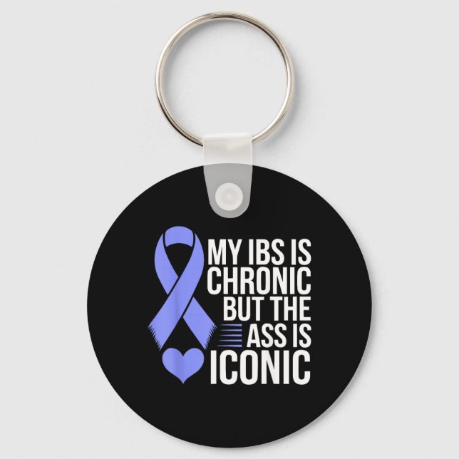 Ibs Awareness Month Irritable Bowel Syndrome Key Ring (Front)
