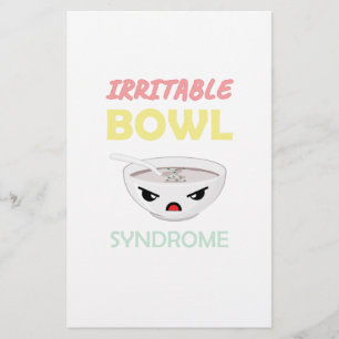 IBS Irritable Bowl Syndrome Stationery