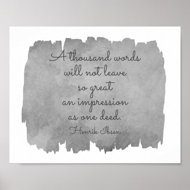 Ibsen Literary Inspirational Quote typography Poster (Front)