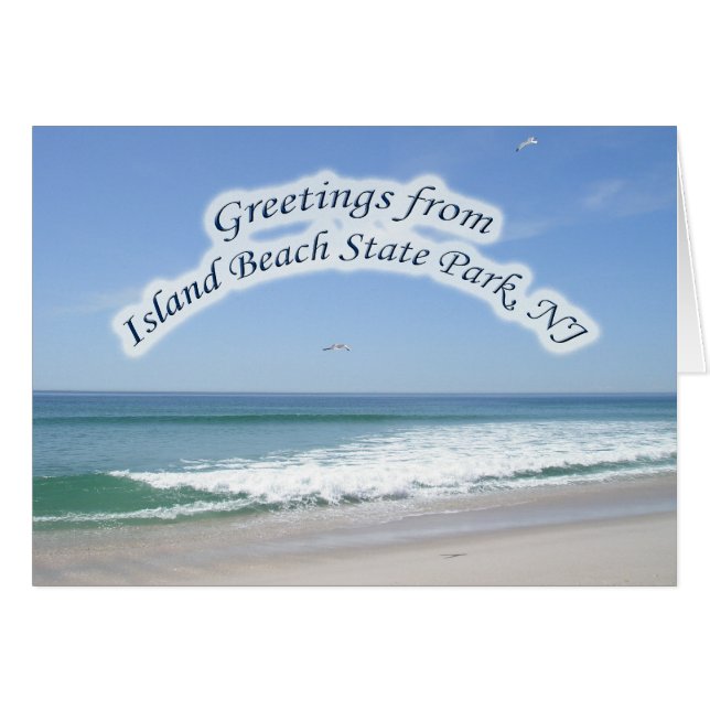 IBSP Greeting Note Card Island Beach State Park NJ (Front Horizontal)