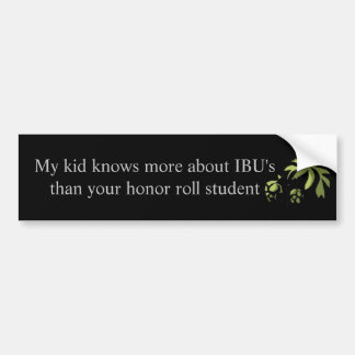 IBU bumper sticker