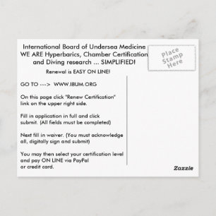 IBUM Renewal card