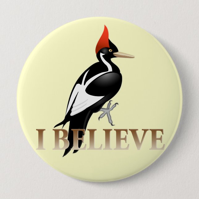 IBWO: I Believe 10 Cm Round Badge (Front)