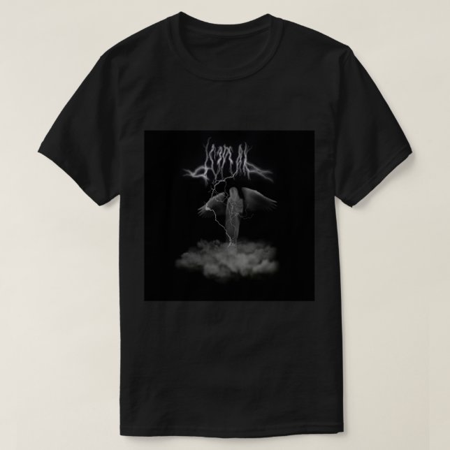 ic3peak black lighting cloud angel witch house   T-Shirt (Design Front)