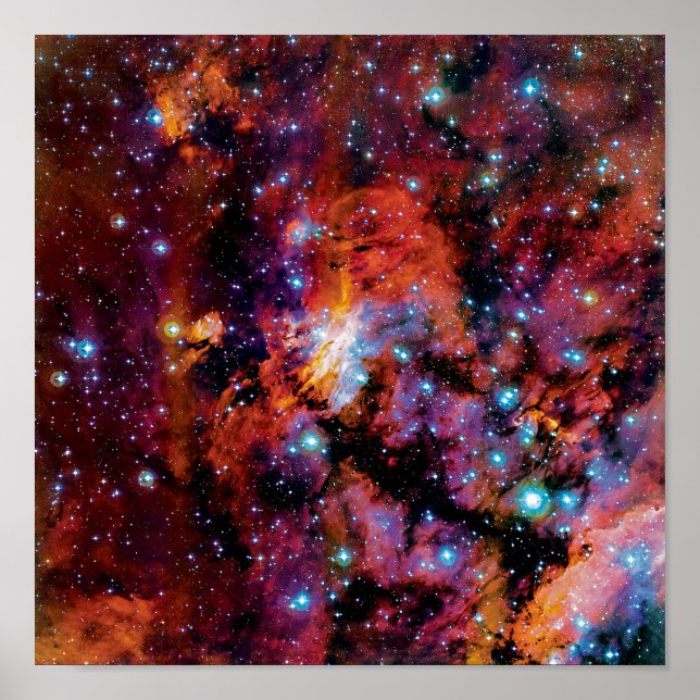 IC 4628 Prawn Nebula - Colourful Outer Space Photo Poster (Front)