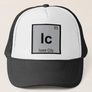 Ic - Iowa City Chemistry Periodic Table Symbol Trucker Hat