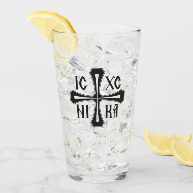 IC XC NIKA Cross Glass (Front Ice)