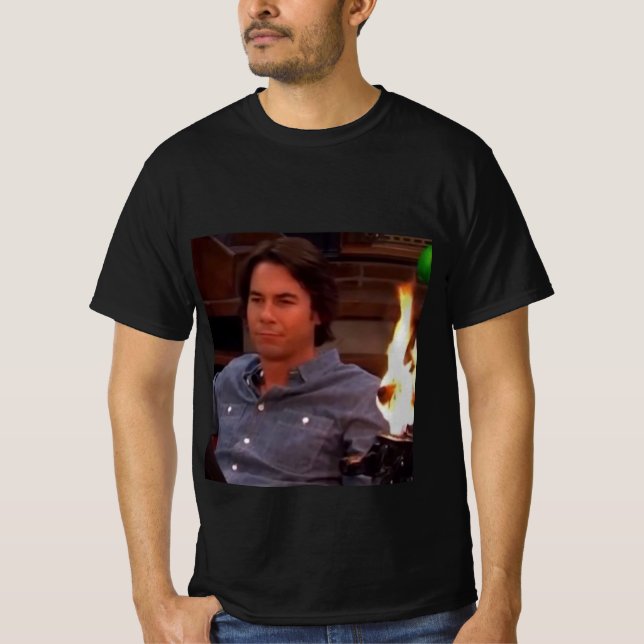 iCarly Spencer with fire T-shirt (Front)