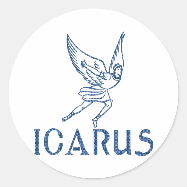 Icarus Classic Round Sticker (Front)