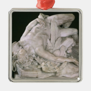 Icarus Falling, 1743 Metal Ornament