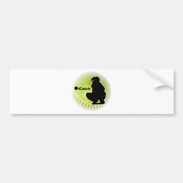 iCatch Fastpitch Softball Bumper Sticker (Front)