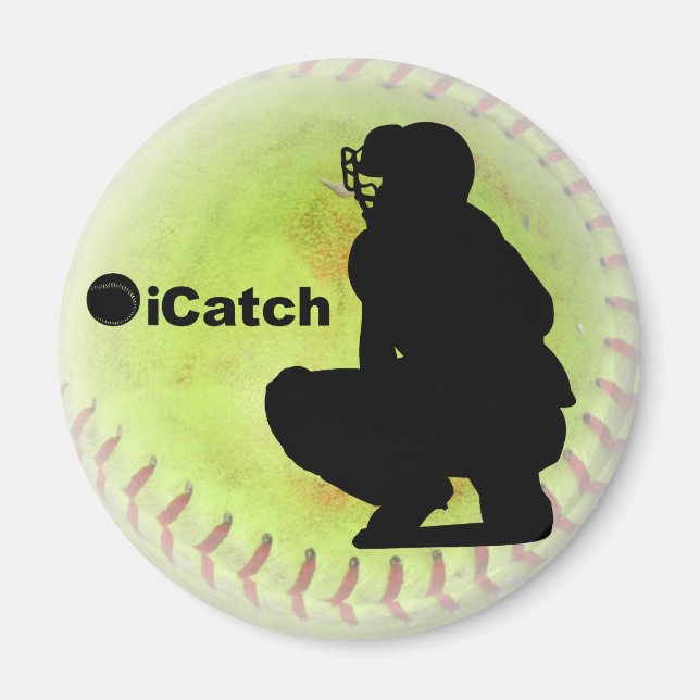 iCatch Fastpitch Softball Magnet (Front)