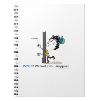 ICD-10: W22.02 Walked into lamppost Notebook