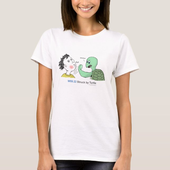 ICD-10: W59.22 Struck by turtle T-Shirt (Front)